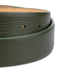 Olive Green Cowboy Belt With Antique Gold Buckle 14 Olive Green Cowboy Belt With Antique Gold Buckle -Belt Shop RAST35GREE 1 1
