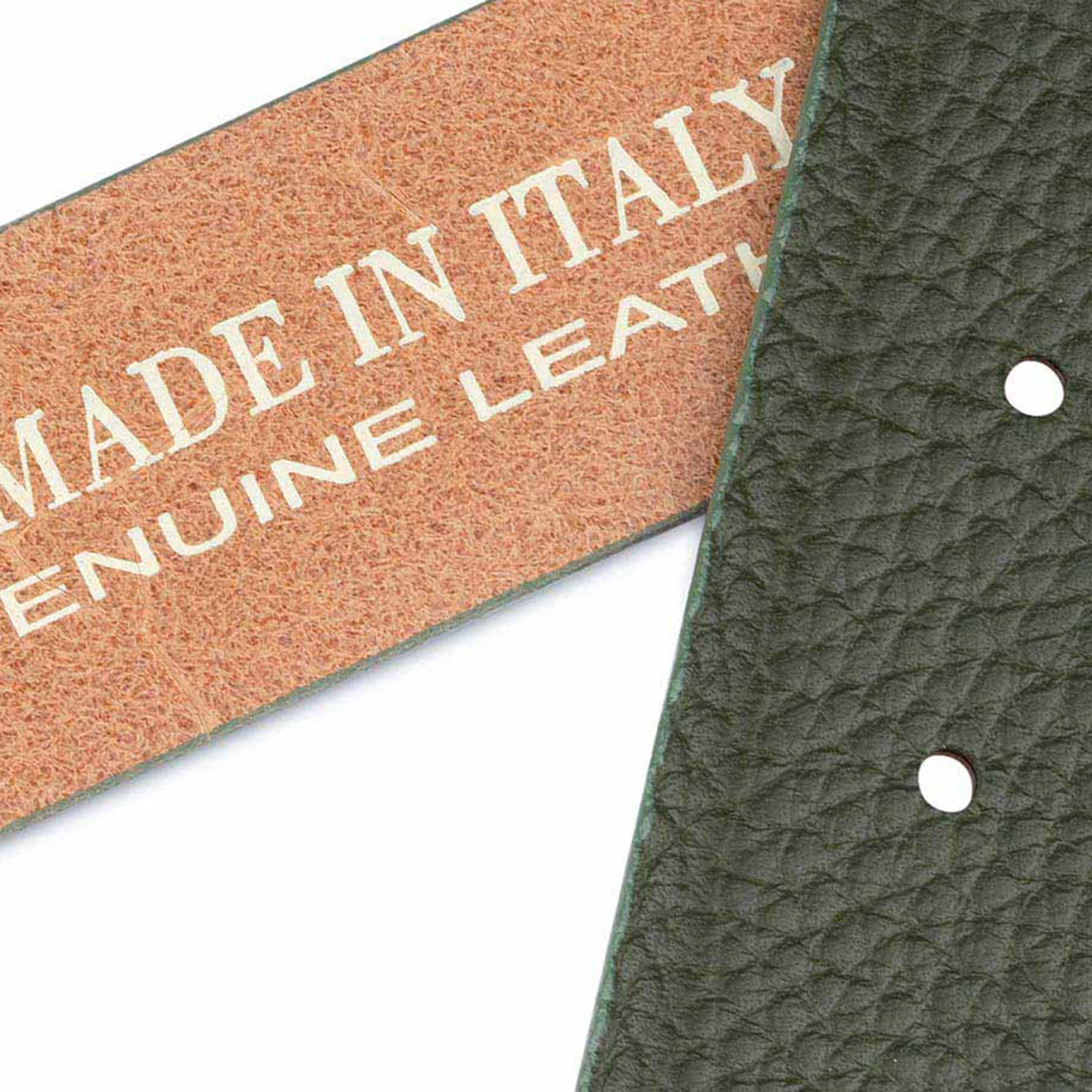 Olive Green Cowboy Belt With Antique Gold Buckle 8 Olive Green Cowboy Belt With Antique Gold Buckle - Image 6