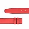Red Belt With No Buckle | Soft Italian Leather -Belt Shop Red Belt With No Buckle Soft Italian Leather Replacement 35 mm