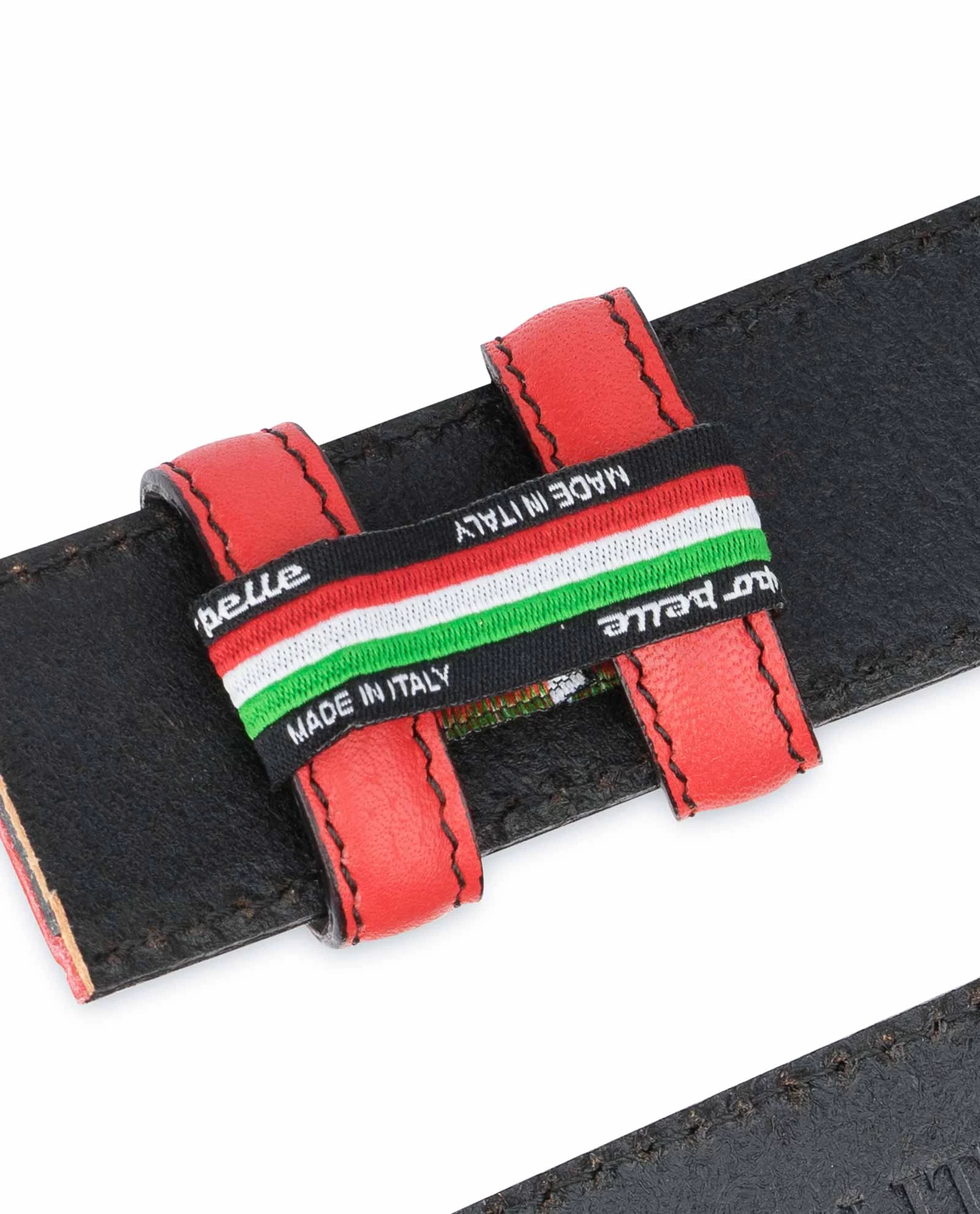 Red Belt With No Buckle | Soft Italian Leather 9 Red Belt With No Buckle | Soft Italian Leather - Image 7