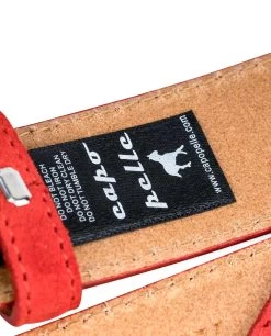 Red Suede Belt Strap 1 3/8 Inch Wide 8 Red Suede Belt Strap 1 3/8 Inch Wide -Belt Shop Red Suede Belt Strap 1 3 8 inch wide 35 mm Care label