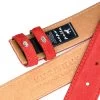 Red Suede Belt Strap 1 3/8 Inch Wide