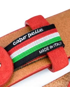 Red Suede Leather Belt 1-1/8 Inch 11 Red Suede Leather Belt 1-1/8 Inch -Belt Shop Red Suede Leather Belt 1 1 8 inch Capo Pelle