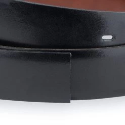 Replacement Belt Strap | Reversible Black Brown Leather 35 Mm -Belt Shop Replacement Belt Strap Reversible Black Brown Leather 35 Mm 3
