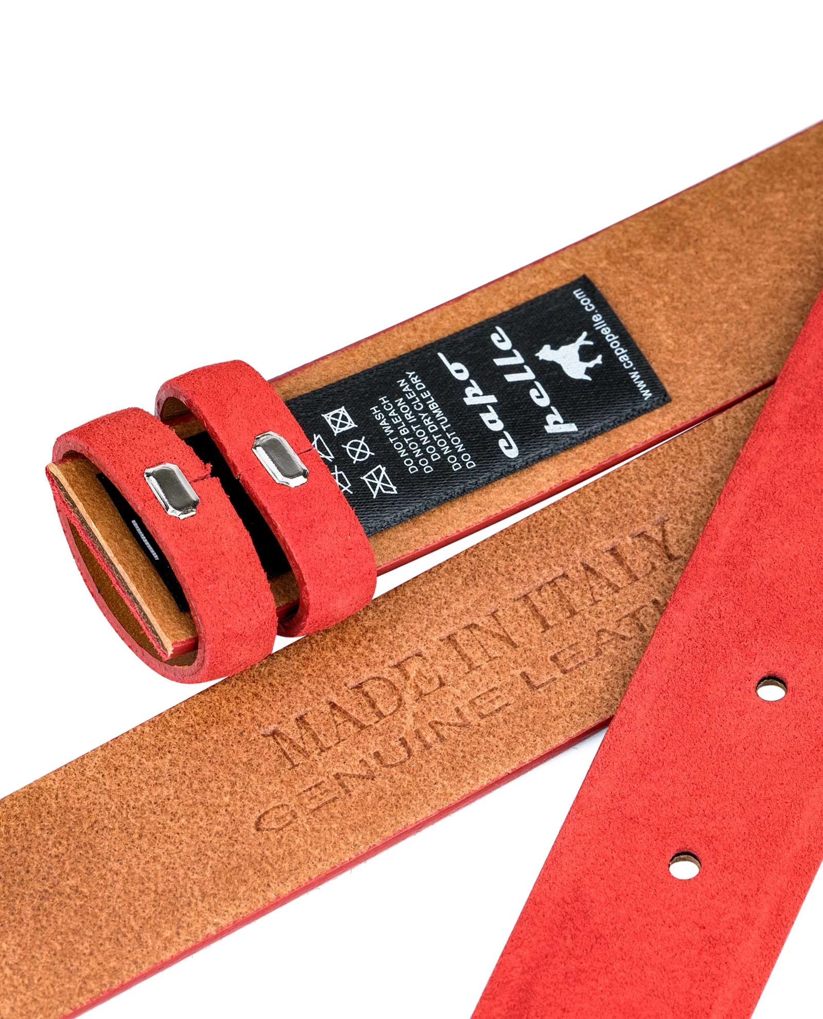 Replacement Red Suede Leather Belt 1 1/8 Inch 3 Replacement Red Suede Leather Belt 1 1/8 Inch