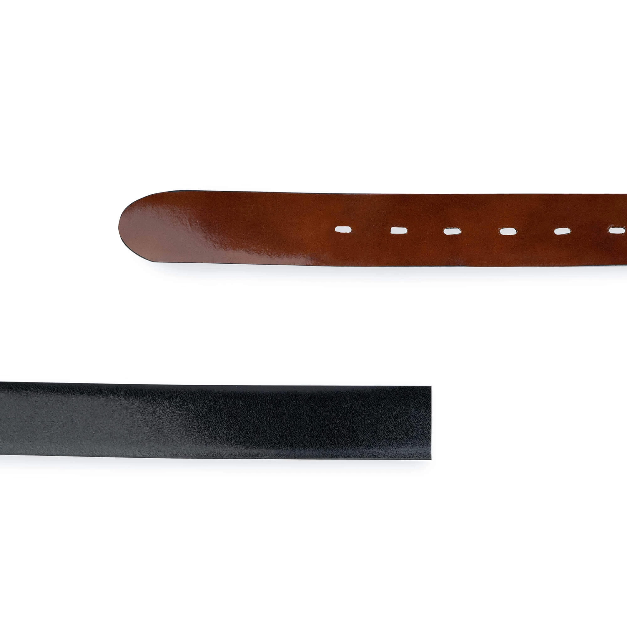 Replacement Reversible Leather Belt Strap | Brown Black 35 Mm 6 Replacement Reversible Leather Belt Strap | Brown Black 35 Mm - Image 4