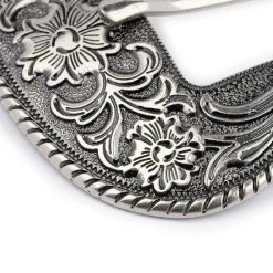 Replacement Silver Cowgirl Buckle For Leather Belts 38 Mm 10 Replacement Silver Cowgirl Buckle For Leather Belts 38 Mm -Belt Shop Replacement Silver Cowgirl Buckle For Leather Belts 38 Mm 4