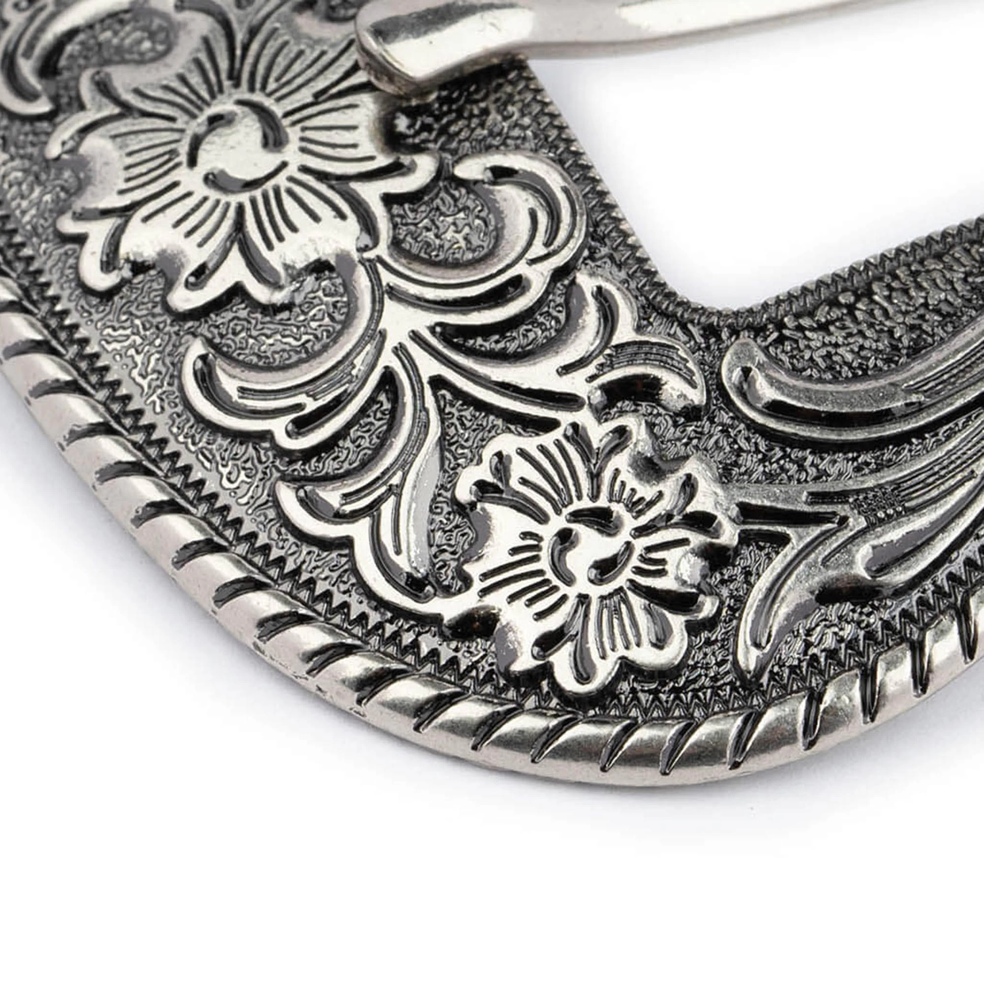 Replacement Silver Cowgirl Buckle For Leather Belts 38 Mm 5 Replacement Silver Cowgirl Buckle For Leather Belts 38 Mm - Image 3