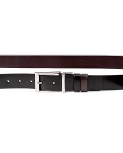 Reversible Belt Black To Brown -Belt Shop Reversible Belt Black to Brown 1 3 8 inch Italian Leather by Capo Pelle Black side