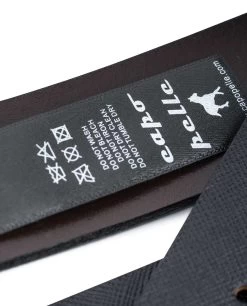 Reversible Black Brown Saffiano Leather Belt 10 Reversible Black Brown Saffiano Leather Belt -Belt Shop Reversible Black Brown Saffiano Leather Belt Care Tag