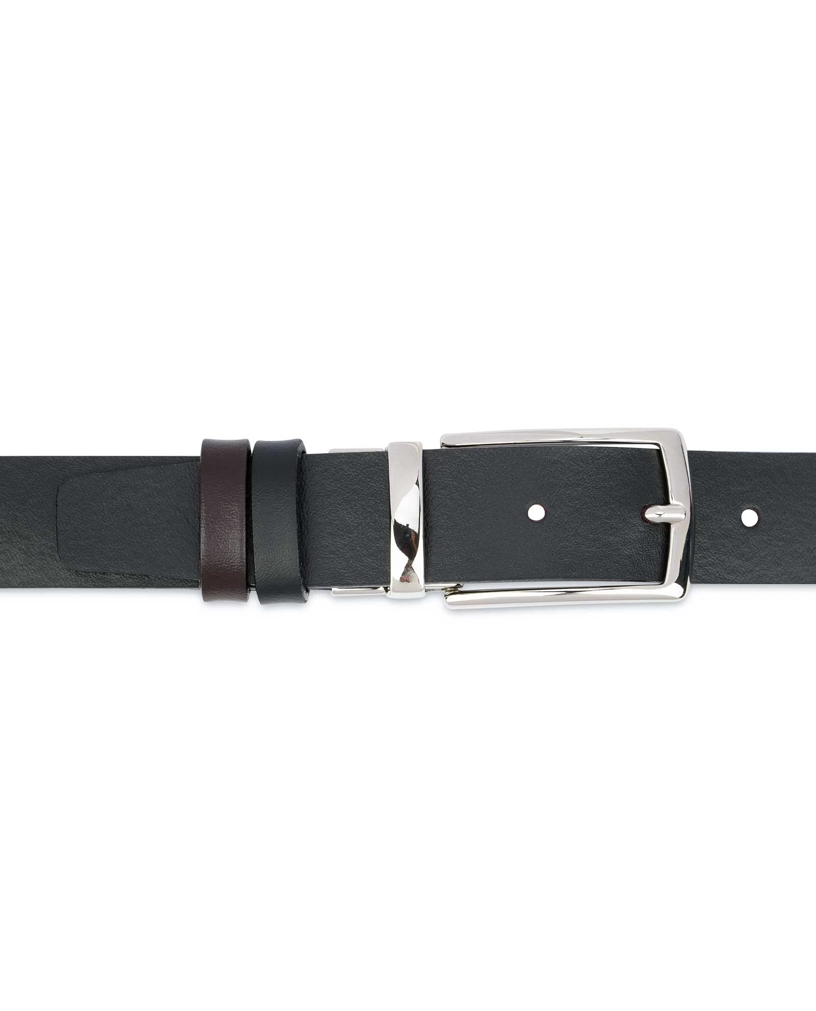 Reversible Leather Belt | Men’s Black Brown 1 1/8″ 6 Reversible Leather Belt | Men’s Black Brown 1 1/8″ - Image 4