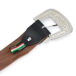 Rhinestone Buckle Belt Cowgirl | Brown Full Grain Leather 21 Rhinestone Buckle Belt Cowgirl | Brown Full Grain Leather -Belt Shop Rhinestone Buckle Belt Cowgirl Brown Full Grain Leather 10