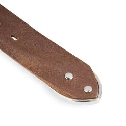 Rhinestone Buckle Belt For Big And Tall | Brown Full Grain Leather -Belt Shop Rhinestone Buckle Belt For Big And Tall Brown Full Grain Leather 11