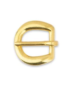 Rounded Corner Small Brass Belt Buckle 15 Mm