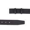 Black Belt Strap Navy Edges -Belt Shop Rubber Coated Belt Strap Navy Edges Both Sides