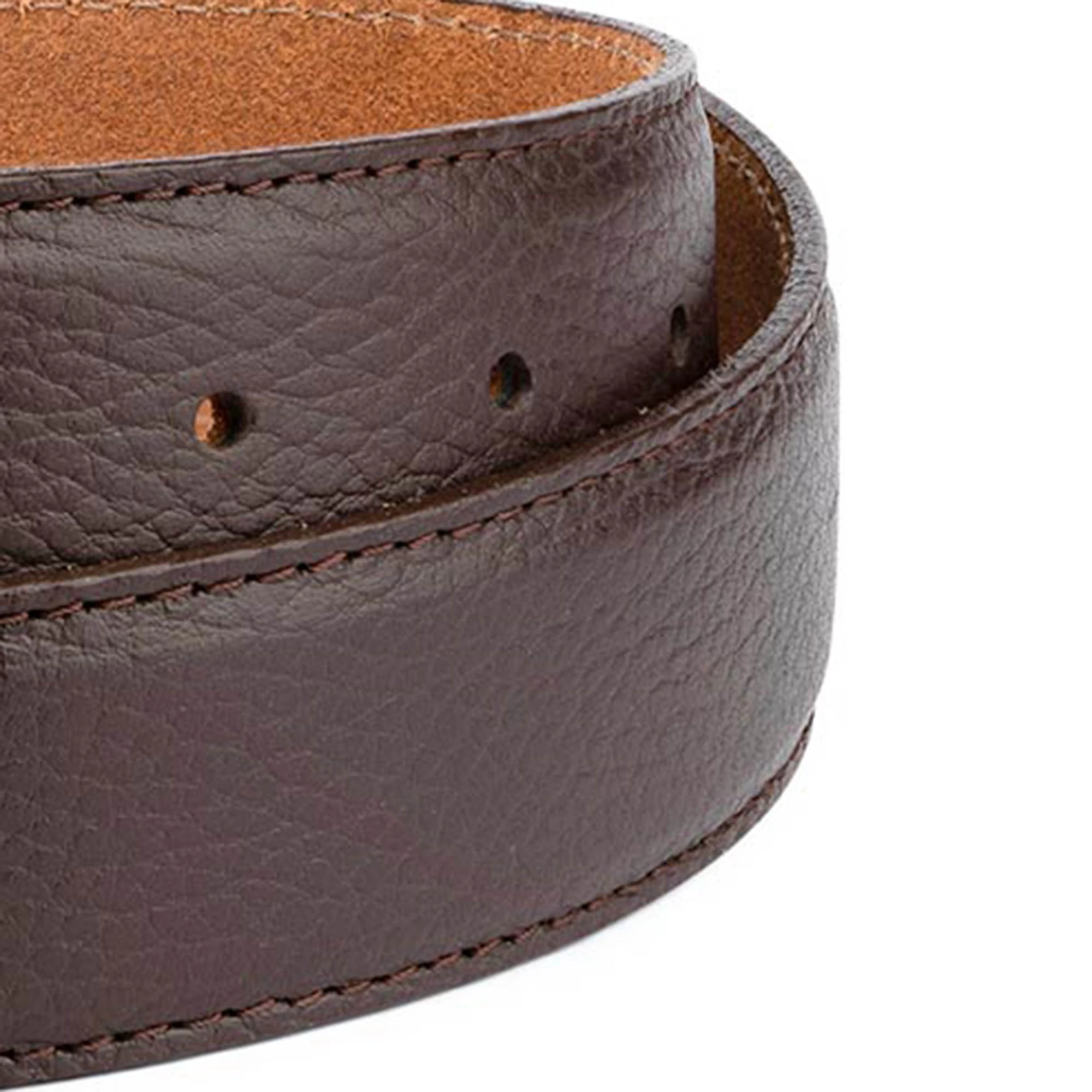 Western Bling Buckle Belt – Genuine Brown Leather 4 Western Bling Buckle Belt – Genuine Brown Leather - Image 2