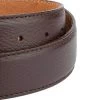 Men Casual Brown Leather Belt With Silver Buckle -Belt Shop STBR34COMT 1 4