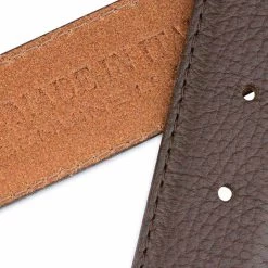 Western Bling Buckle Belt – Genuine Brown Leather 16 Western Bling Buckle Belt – Genuine Brown Leather -Belt Shop STBR34COMT 4 1