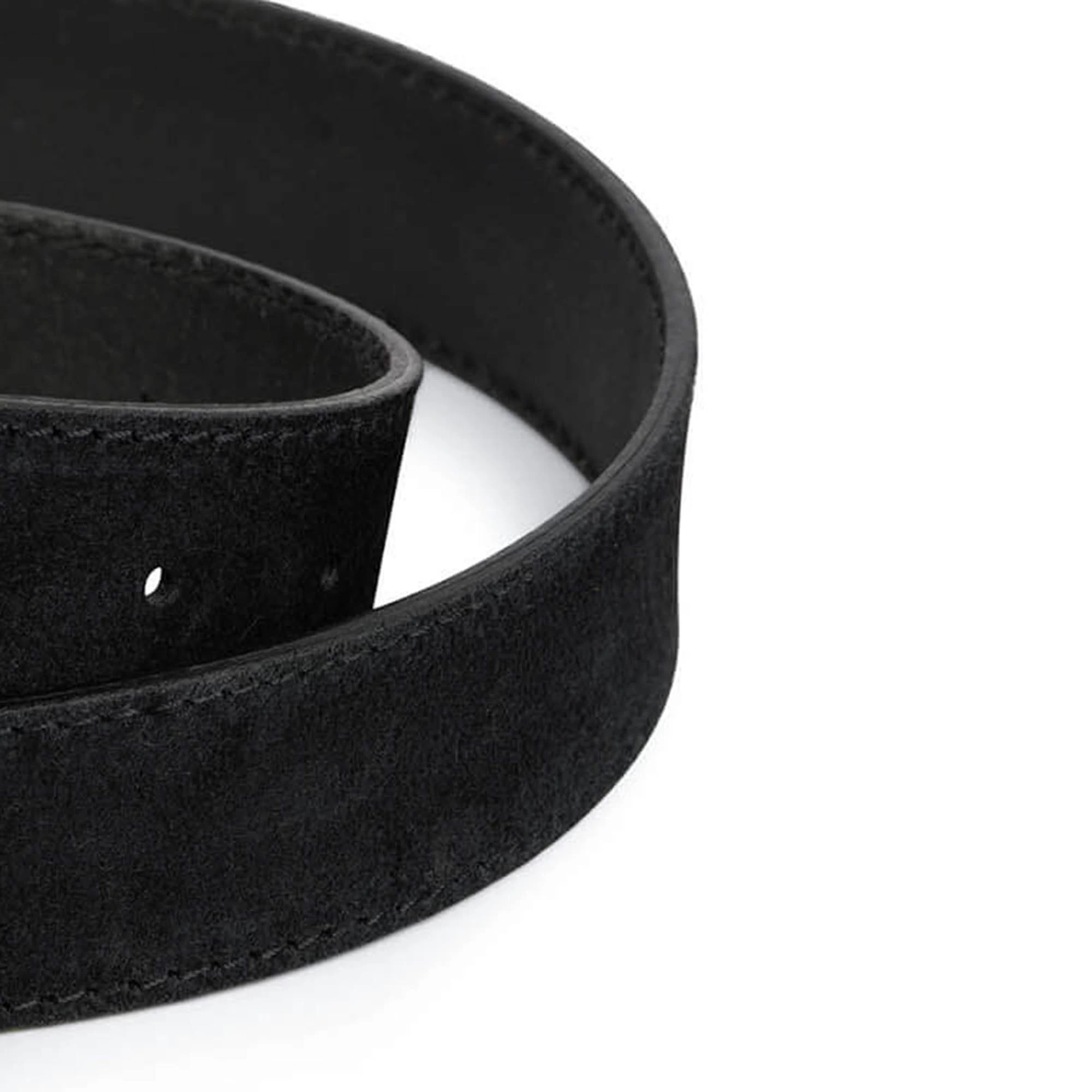 Black Suede Rhinestone Buckle Cowboy Belts For Women 4 Black Suede Rhinestone Buckle Cowboy Belts For Women - Image 2