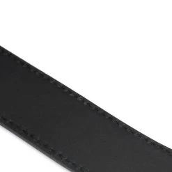 Black Suede Handmade Western Belt With Silver Buckle -Belt Shop STSU34BLCU 3 3