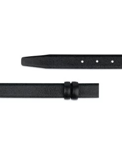 Saffiano Belt For Buckles | Black 1 Inch