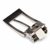 Silver Belt Buckle 30 Mm 2 Silver Belt Buckle 30 Mm -Belt Shop Silver Belt Buckle 30 mm Back side clamp mechanism