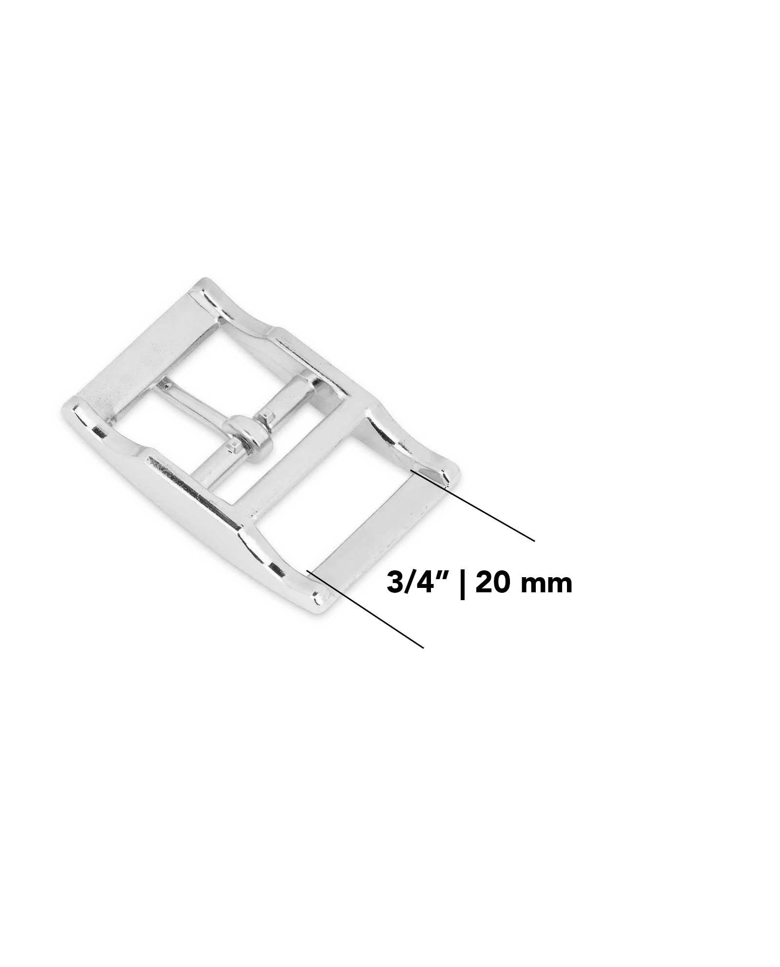 Silver Center Bar Belt Buckle 20 Mm 3 Silver Center Bar Belt Buckle 20 Mm