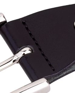 Smooth Black Belt Buckle