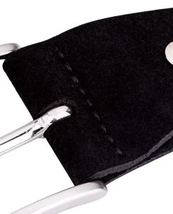 Suede Black Belt Buckle