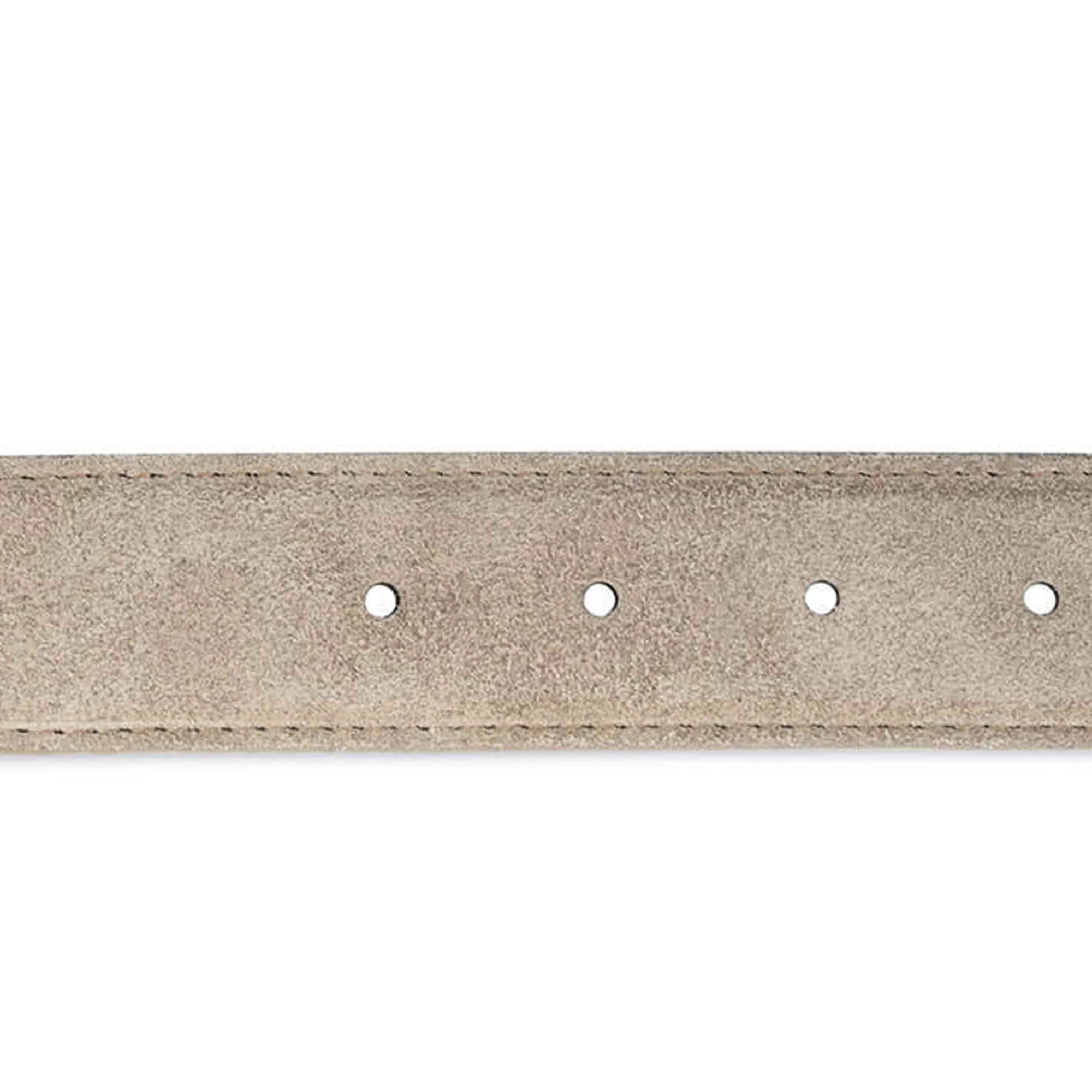 Taupe Western Belt For Women With Black Crystal Buckle 6 Taupe Western Belt For Women With Black Crystal Buckle - Image 4