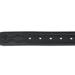 Western Black Tooled Belt With Nickel Rhinestone Buckle 13 Western Black Tooled Belt With Nickel Rhinestone Buckle -Belt Shop TOST35BLFG 2