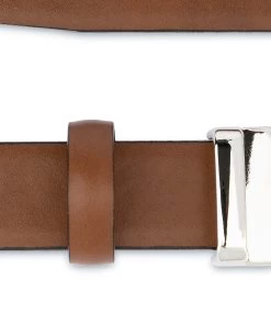 Tan Leather Belt | Womens Italian Buckle -Belt Shop Tan Leather Belt Womens Italian Buckle Loop