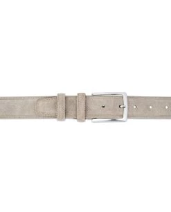 Taupe Suede Belt -Belt Shop Taupe Suede Belt Mens Womens For jeans On pants