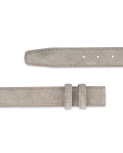 Taupe Suede Belt Strap 1 3/8 Inch Wide