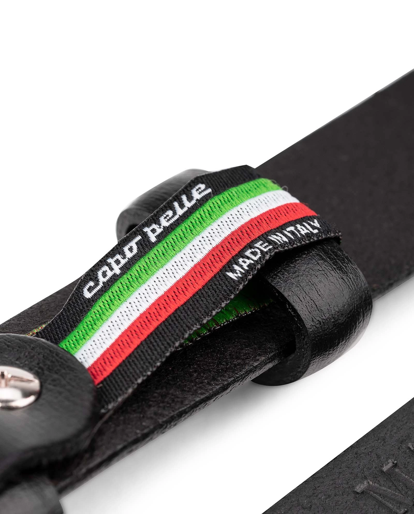 Thin Leather Belt Smooth Black 1 Inch Wide 6 Thin Leather Belt Smooth Black 1 Inch Wide - Image 4