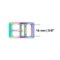 Titan Neo Chrome Center Bar Belt Buckle 16 Mm
