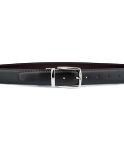 Twist Reversible Leather Belt Black Brown -Belt Shop Twist Reversible Leather Belt Black Brown Capo Pelle On pants