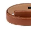 Brown Vegan Belt With Crocodile Head Buckle