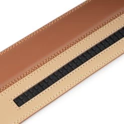 Brown Vegan Leather Belt For Men With Silver Buckle 20 Brown Vegan Leather Belt For Men With Silver Buckle -Belt Shop Vegan Belt Strap Replacement Tan Brown 35 Mm 002 1