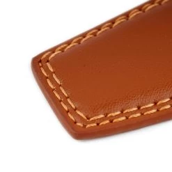 Brown Vegan Leather Belt For Men With Silver Buckle 24 Brown Vegan Leather Belt For Men With Silver Buckle -Belt Shop Vegan Belt Strap Replacement Tan Brown 35 Mm 006 1