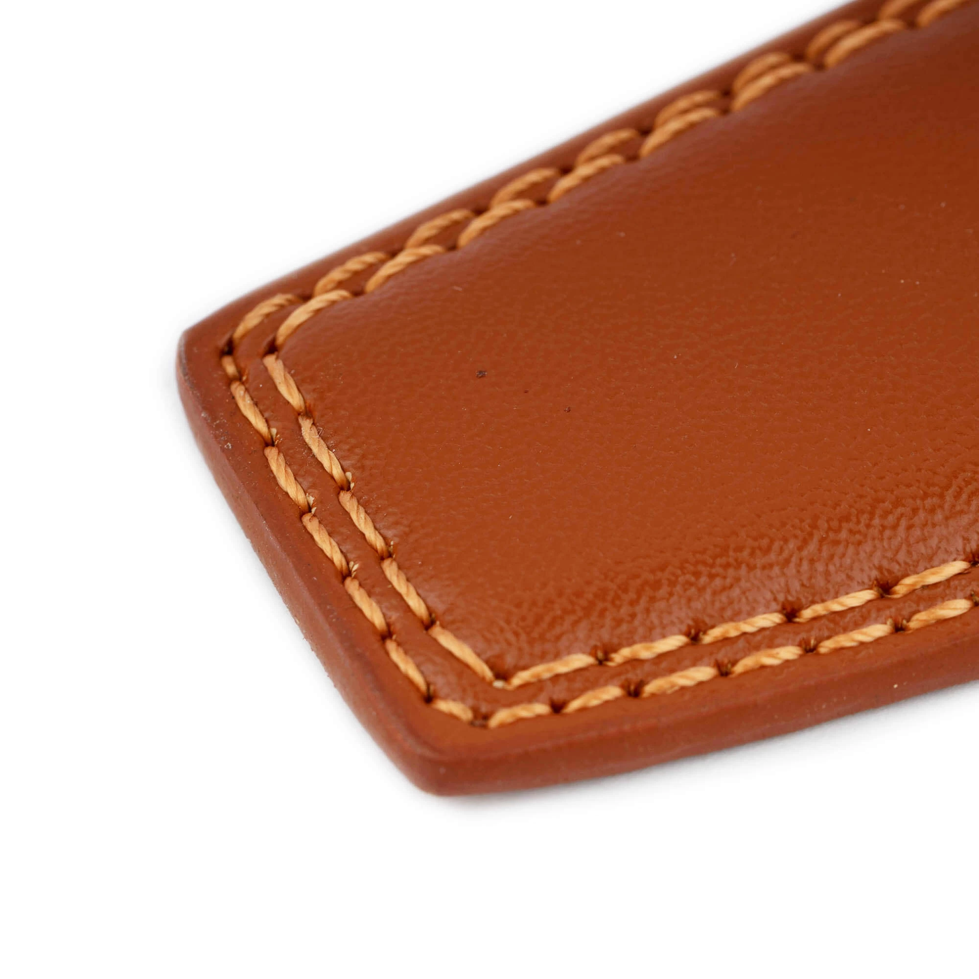 Brown Vegan Leather Belt For Men With Silver Buckle 9 Brown Vegan Leather Belt For Men With Silver Buckle - Image 7