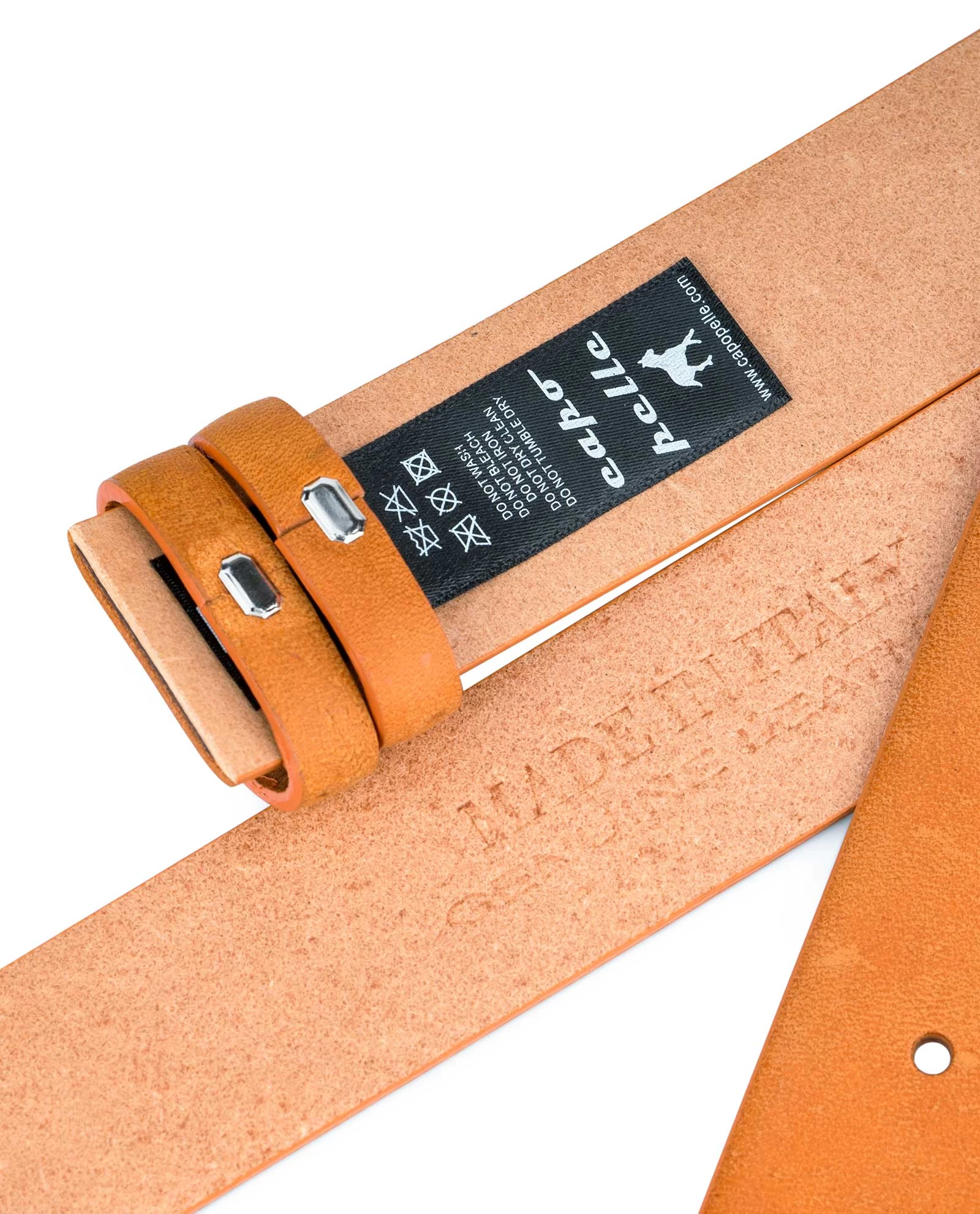 Vegetable Tanned Leather Belt Strap 3 Vegetable Tanned Leather Belt Strap