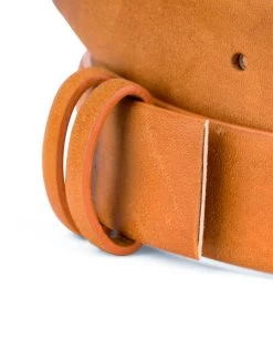 Vegetable Tanned Leather Belt Strap 7 Vegetable Tanned Leather Belt Strap -Belt Shop Vegetable Tanned Leather Belt Strap Replacement Loops