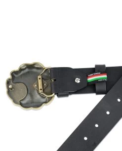 Viking Leather Belt Bronze Thors Buckle -Belt Shop Viking Leather Belt Bronze Thors Buckle 4