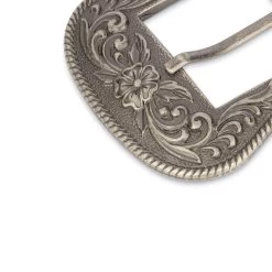 Black Suede Thick Womens Belt With Western Buckle -Belt Shop WEBC38ANSI 2