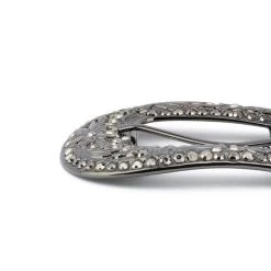 Western Brown Belt With Black Crystal Buckle 22 Western Brown Belt With Black Crystal Buckle -Belt Shop WEBL34SET3 2 9