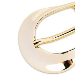 Stylish Womens Brown Belt With Gold Buckle -Belt Shop WEGO35BEBL 1