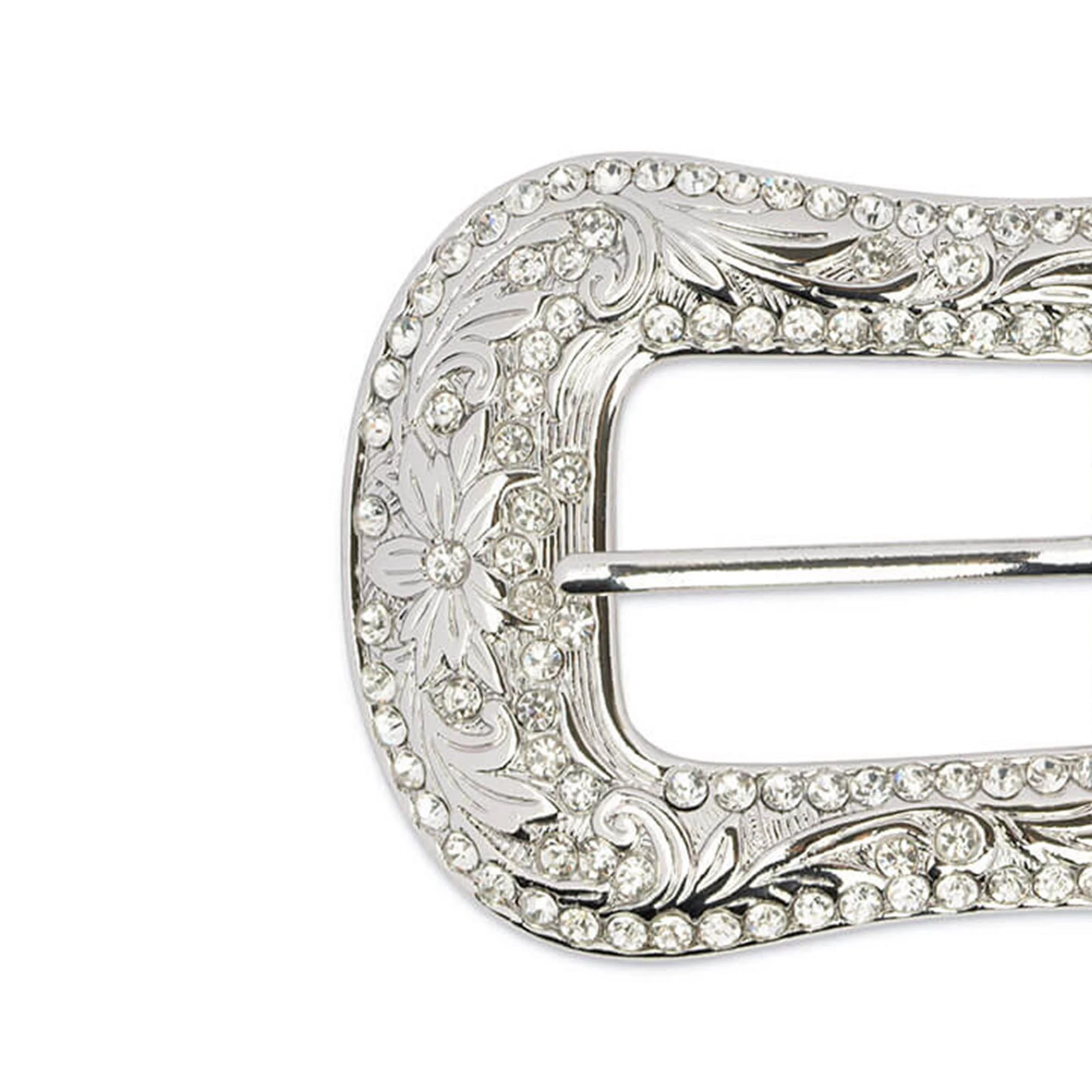 Black Suede Rhinestone Buckle Cowboy Belts For Women 8 Black Suede Rhinestone Buckle Cowboy Belts For Women - Image 6