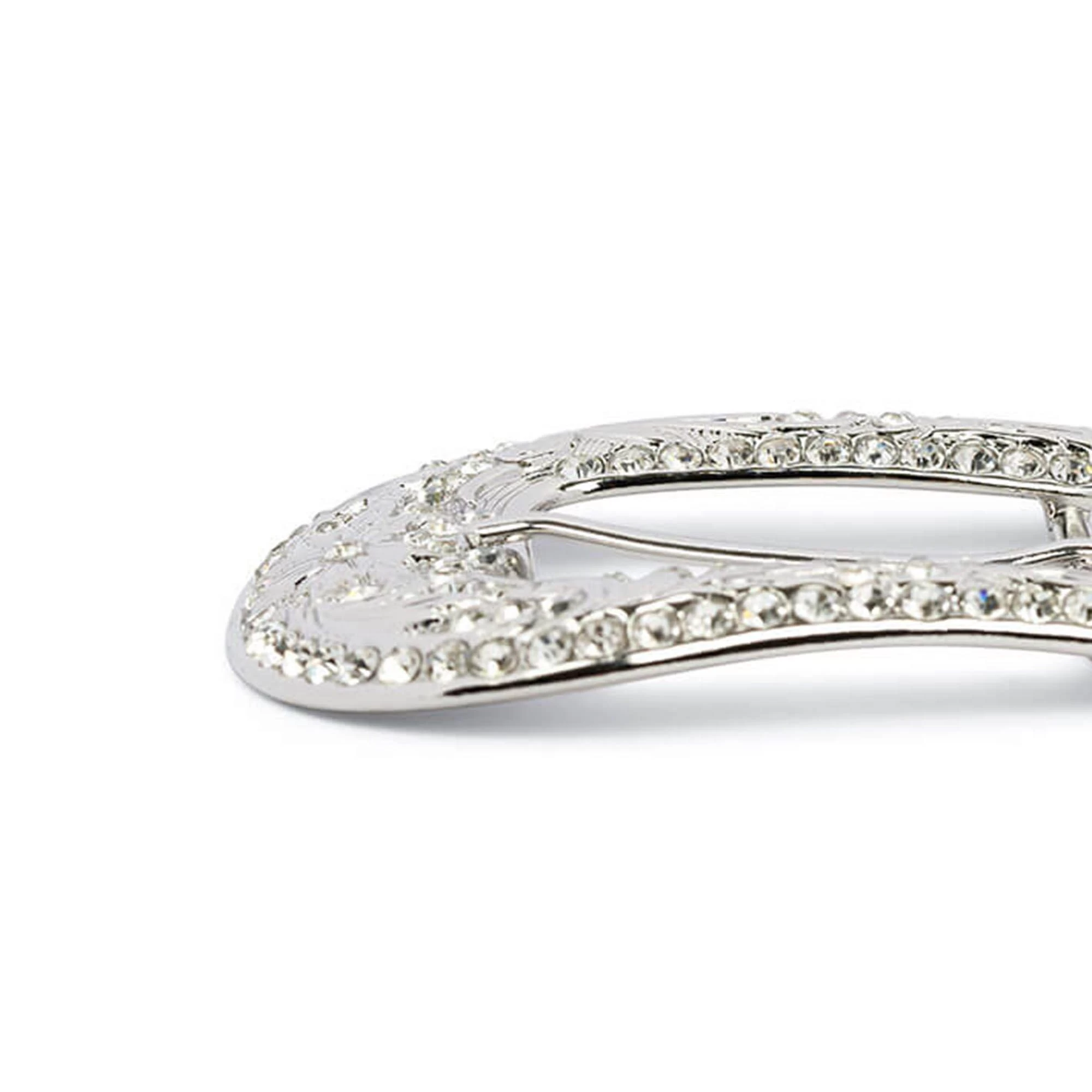 Western Black Tooled Belt With Nickel Rhinestone Buckle 9 Western Black Tooled Belt With Nickel Rhinestone Buckle - Image 7