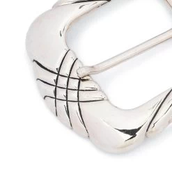 Black Wide Western Leather Belt With Unique Buckle -Belt Shop WESI40BLBC 1